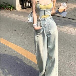 Stylish Light Blue Women's Jeans